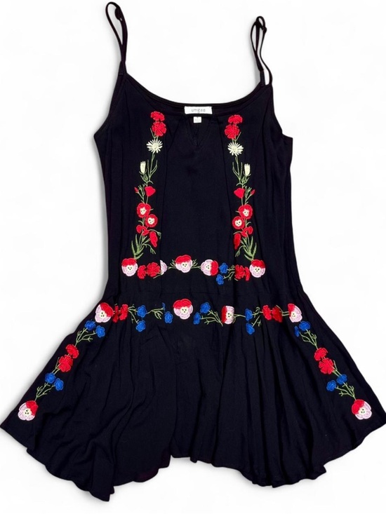 Umgee Dresses & Skirts - Umgee Black Embroidered Floral Babydoll Dress NWOT | Boho Cottagecore Festival